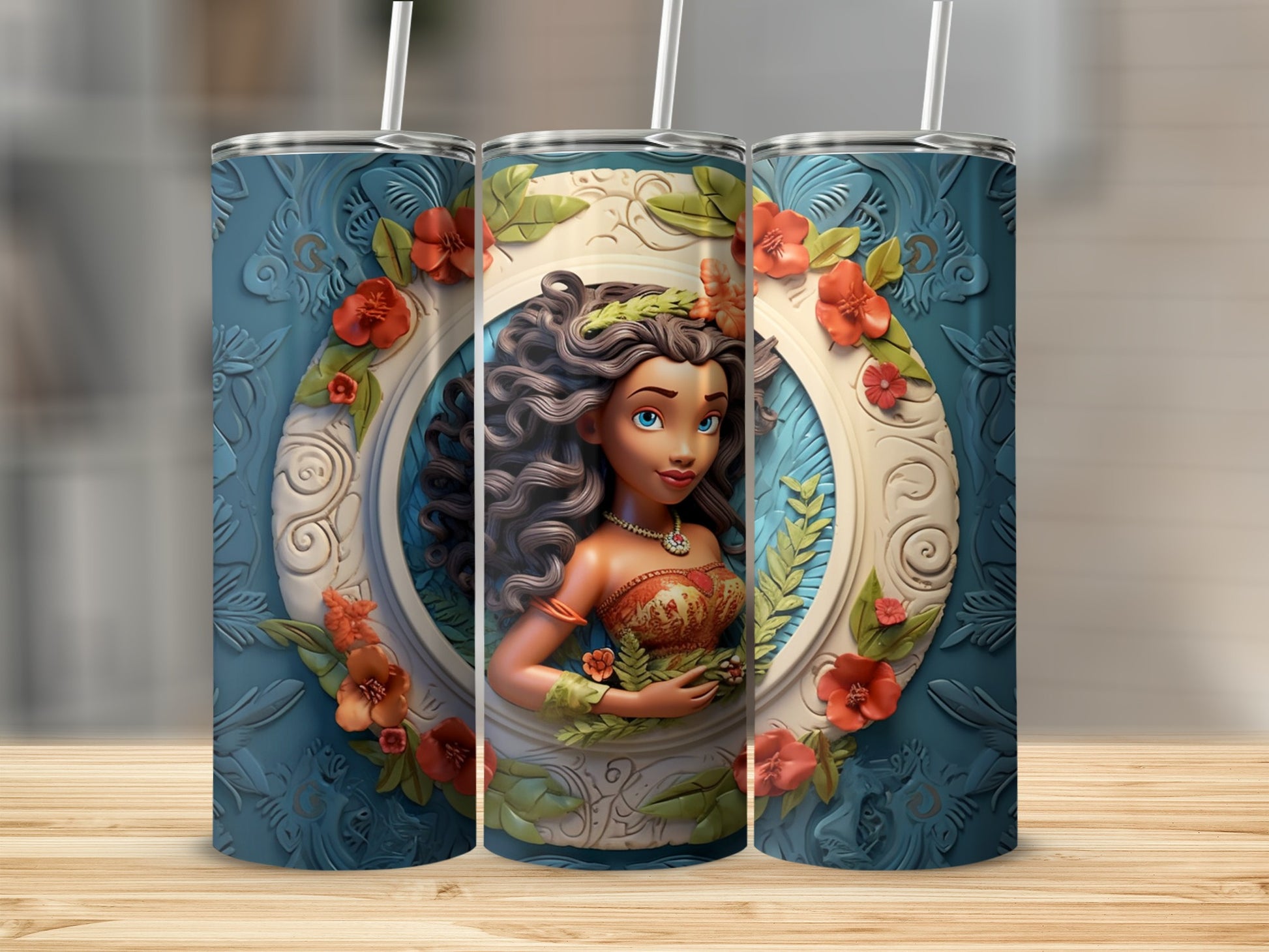 Beautiful Caribbean Princess Design Tumbler Product