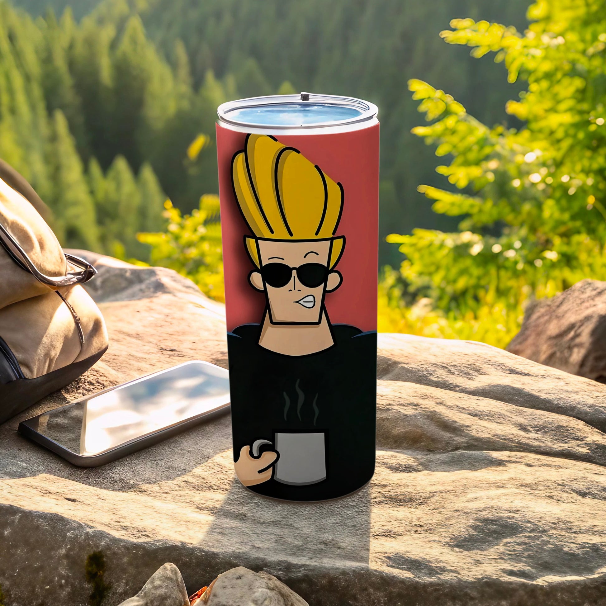 Cool Character Insulated Tumbler with Lid for Drinks