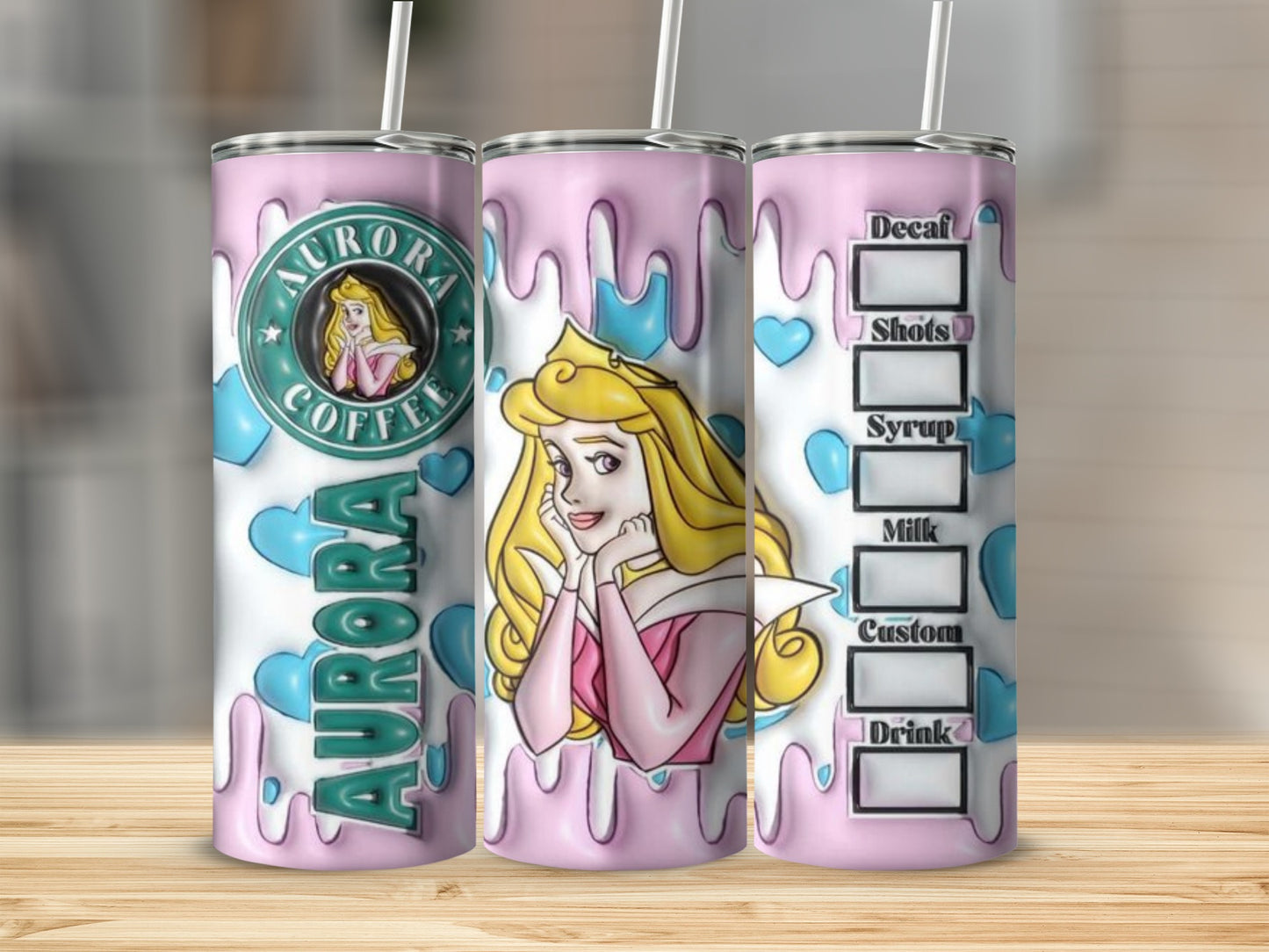 Aurora Coffee Customizable Tumbler for Drinks