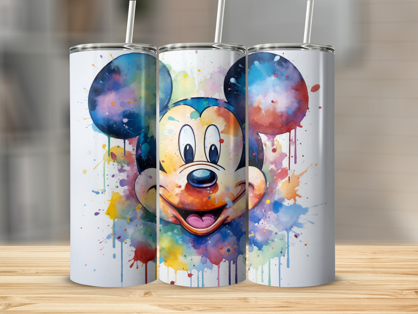 Colorful Mickey Mouse Design Insulated Tumbler