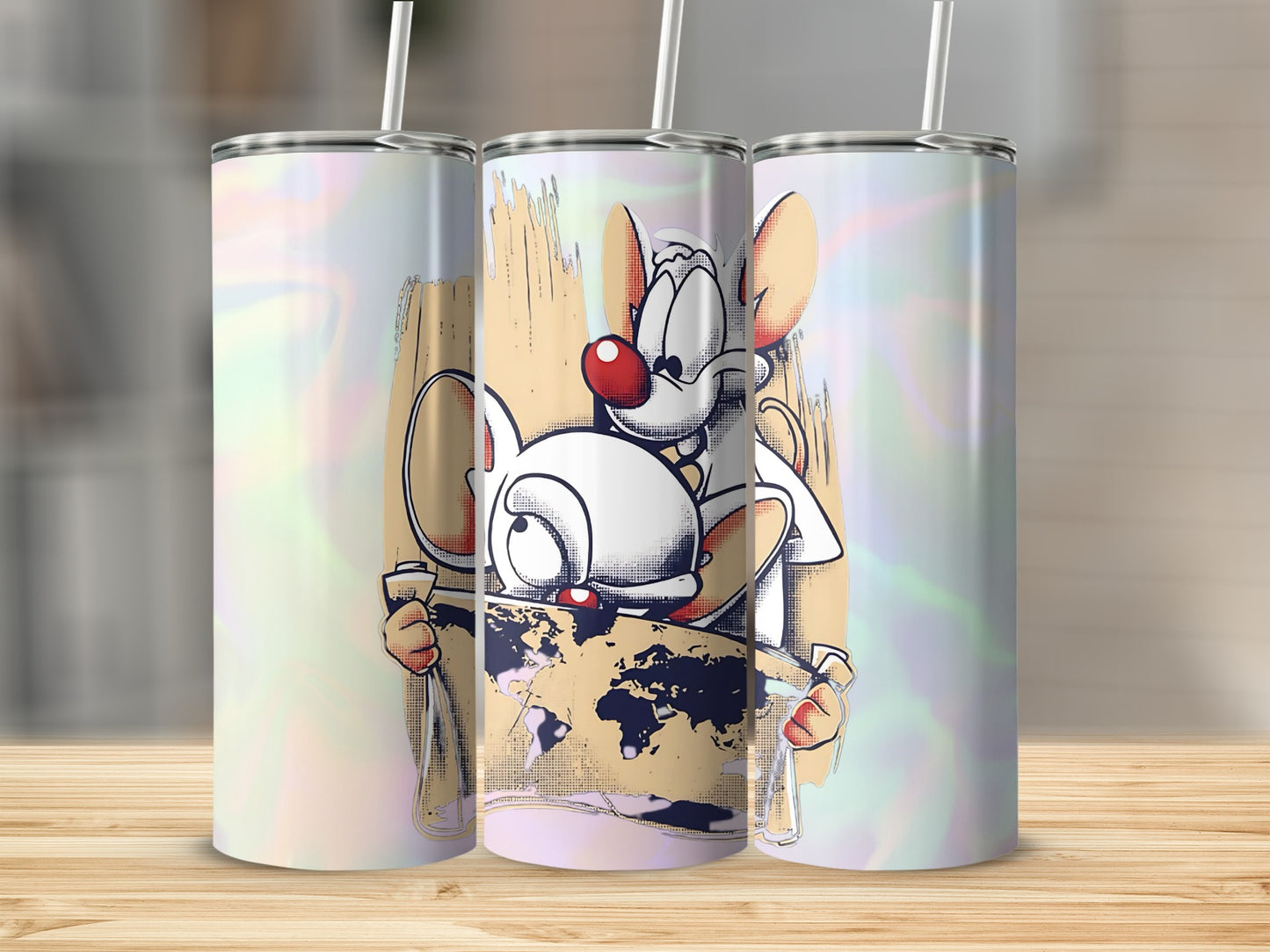 Cartoon Character Abstract Design Tumbler Cup