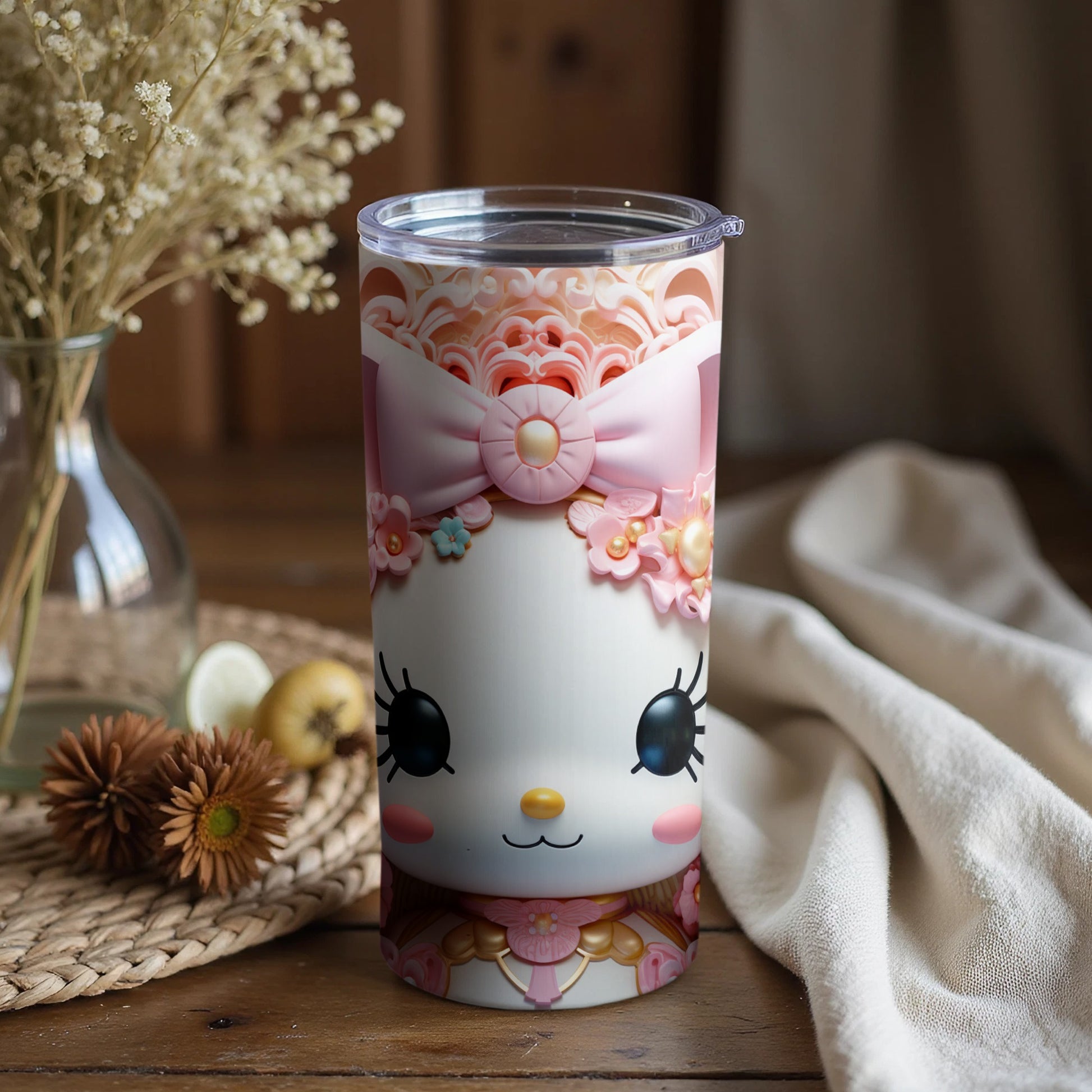 Cute Adorable Kawaii Style Tumbler for Everyday Use