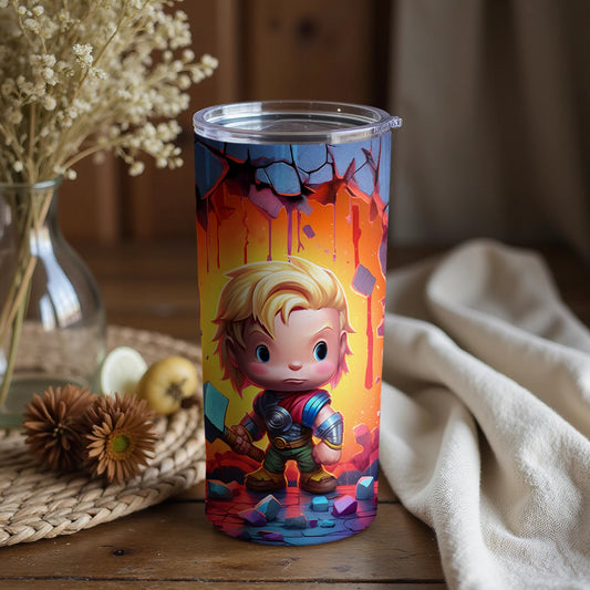 Colorful Cute Character Design Tumbler Cup for Kids