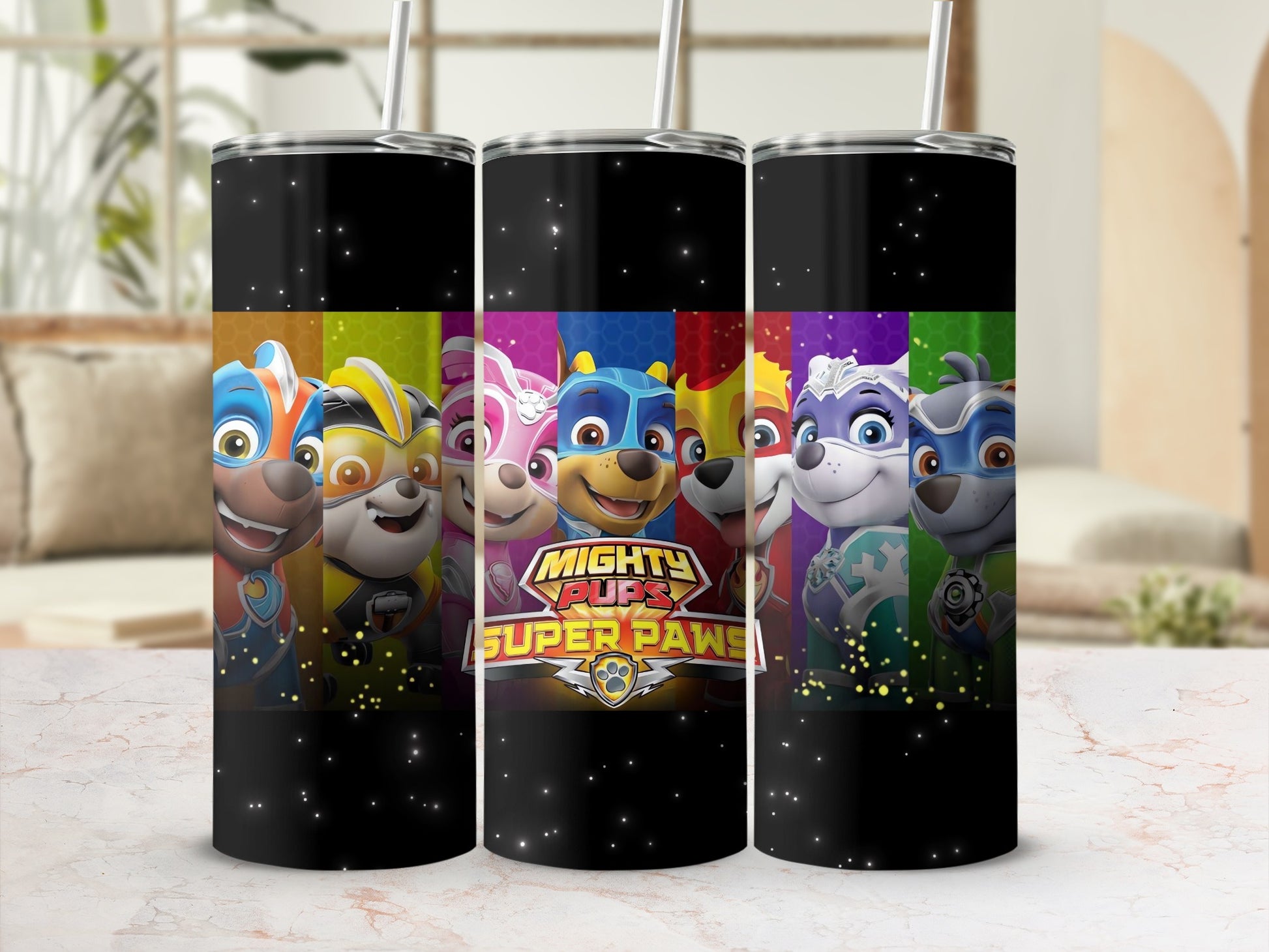 Mighty Pups Super Paws Tumbler with Straw