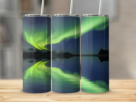 Northern Lights Scenic Design Tumbler Cup Product