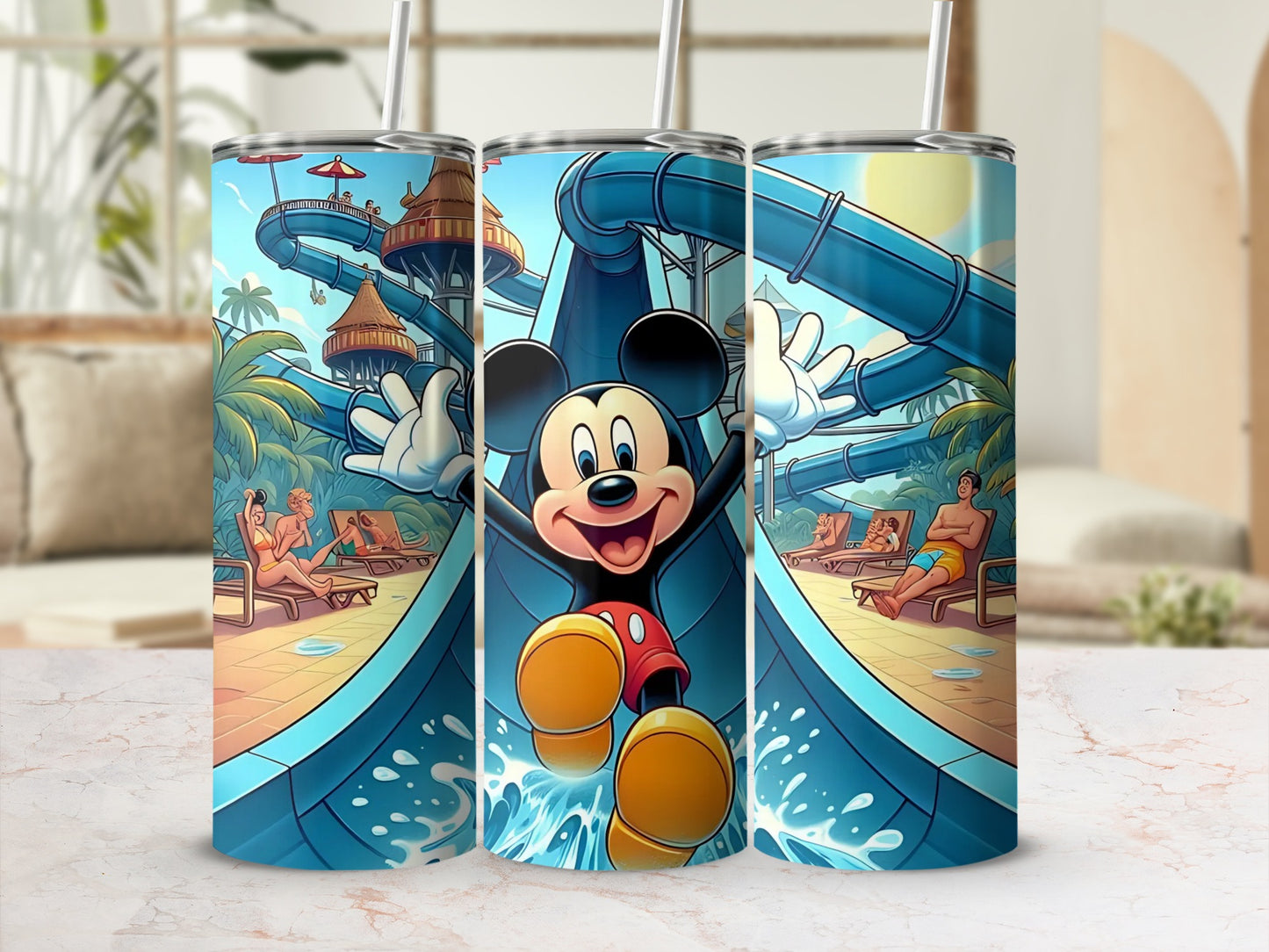 Waterpark Adventure Character Design Tumbler Cup