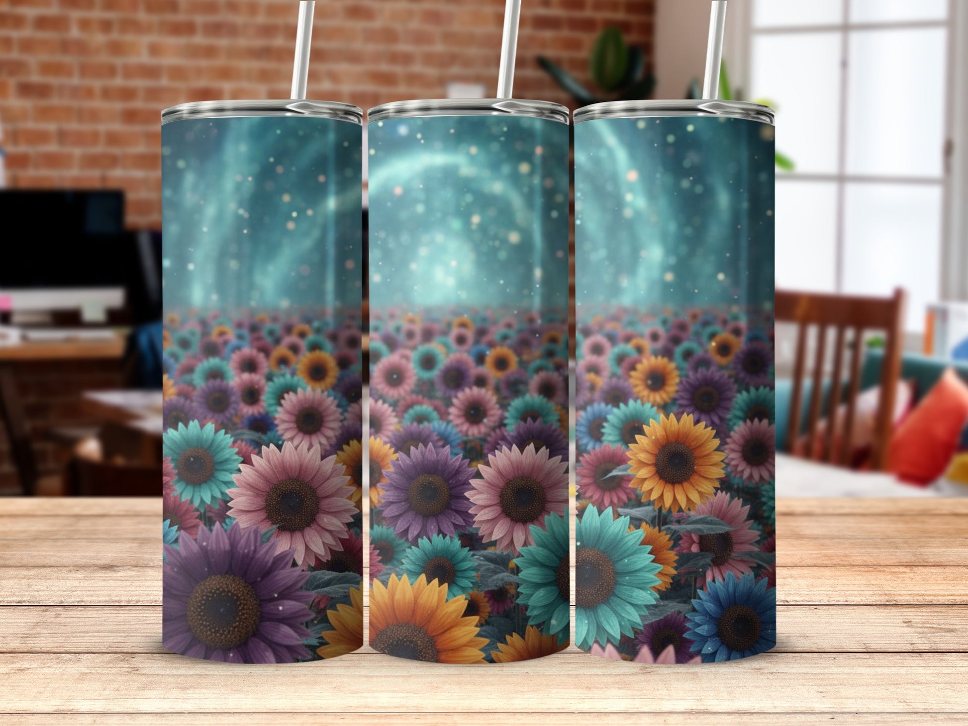 Vibrant Floral Dream Stainless Steel Tumbler
