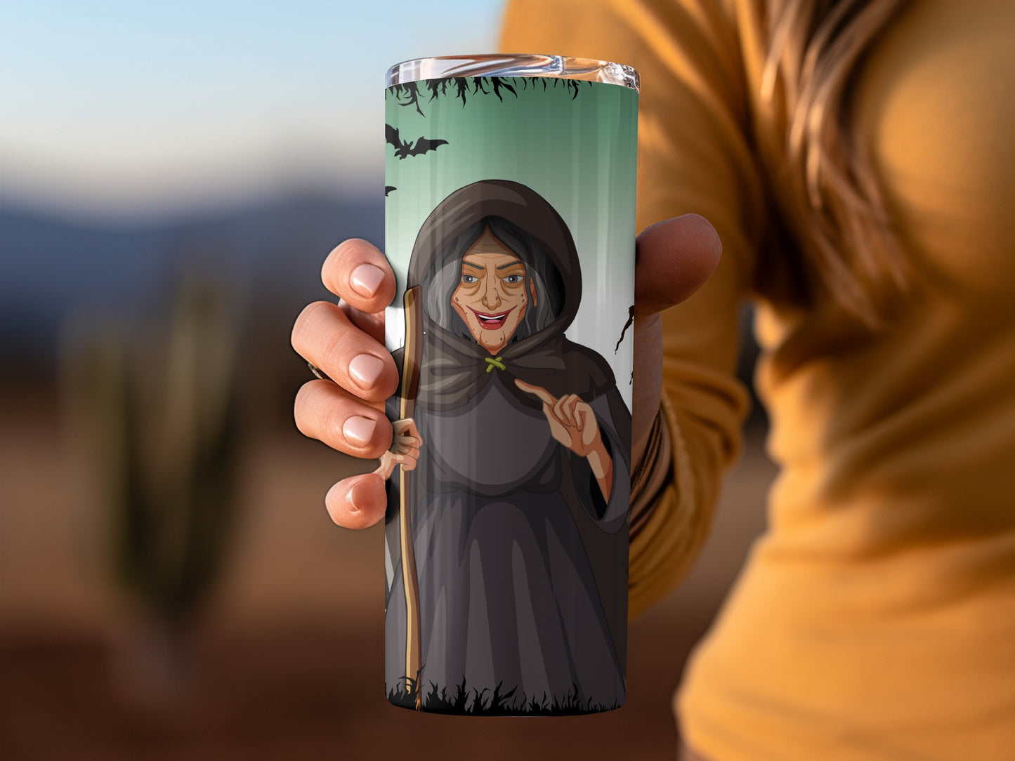 Spooky Witch Illustration Tumbler Product