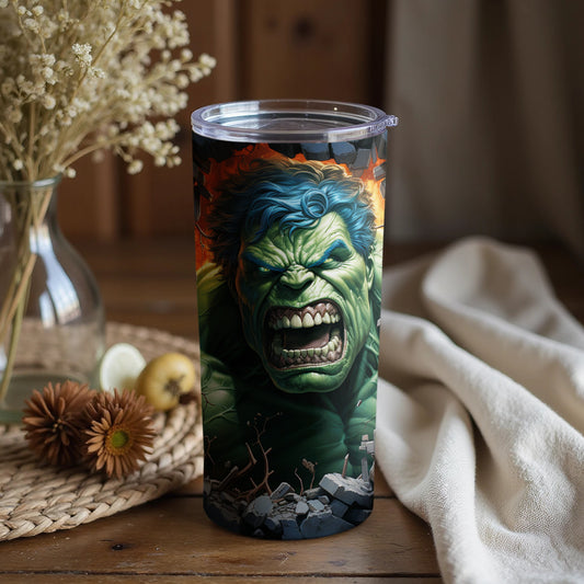 Incredible Design Featuring Angry Hero Tumblers