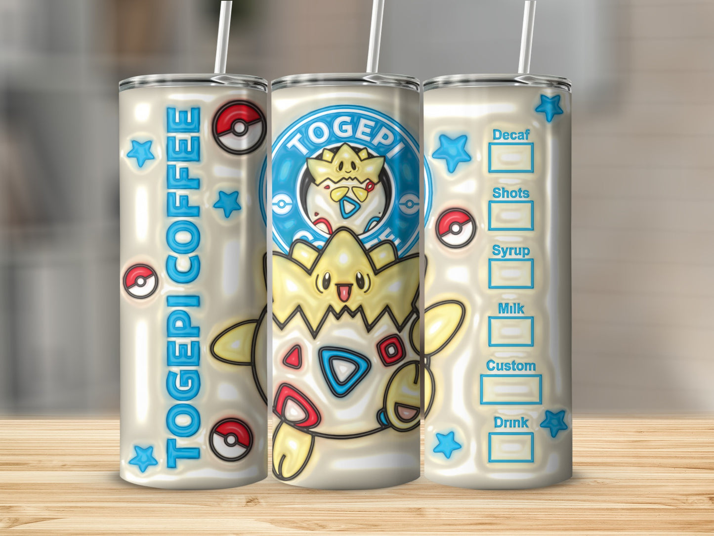 Togepi Coffee Decaf Shots Syrup Milk product type