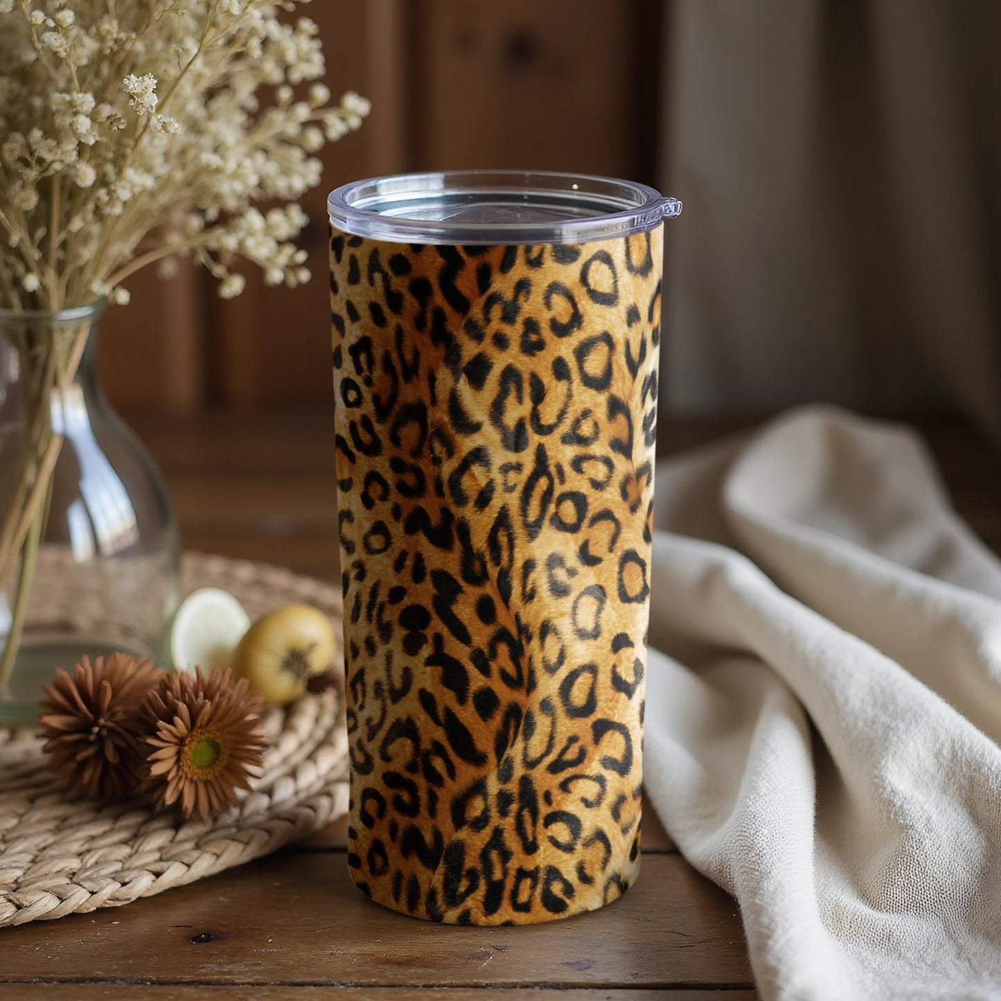 Leopard Print Tumbler for Stylish and Bold Statements