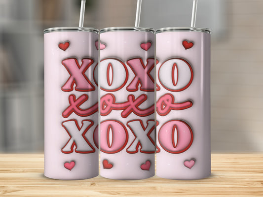 XOXO Hearts Cute Design with Pink Background product