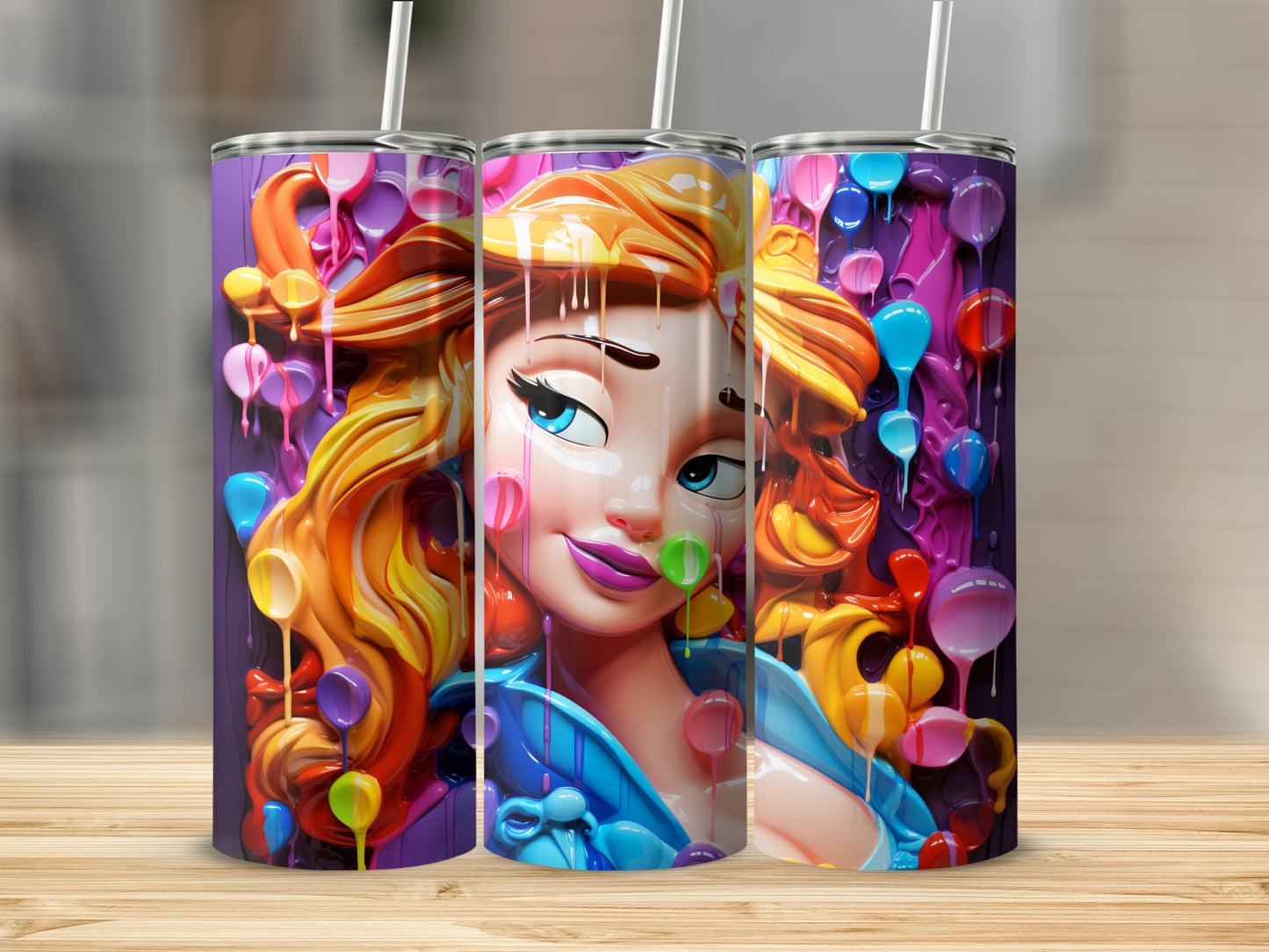 Colorful Balloon Character Print Tumbler Cup Product