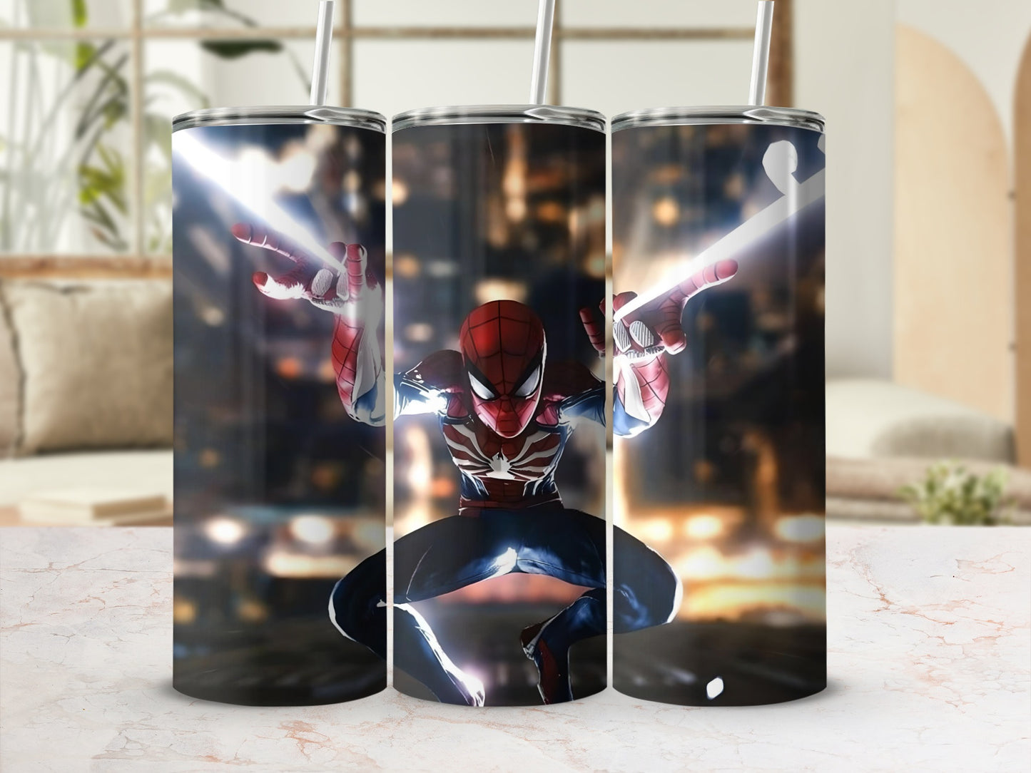 Spider Themed Superhero Wrap Around Tumbler