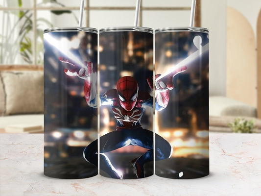 Spider Themed Superhero Wrap Around Tumbler