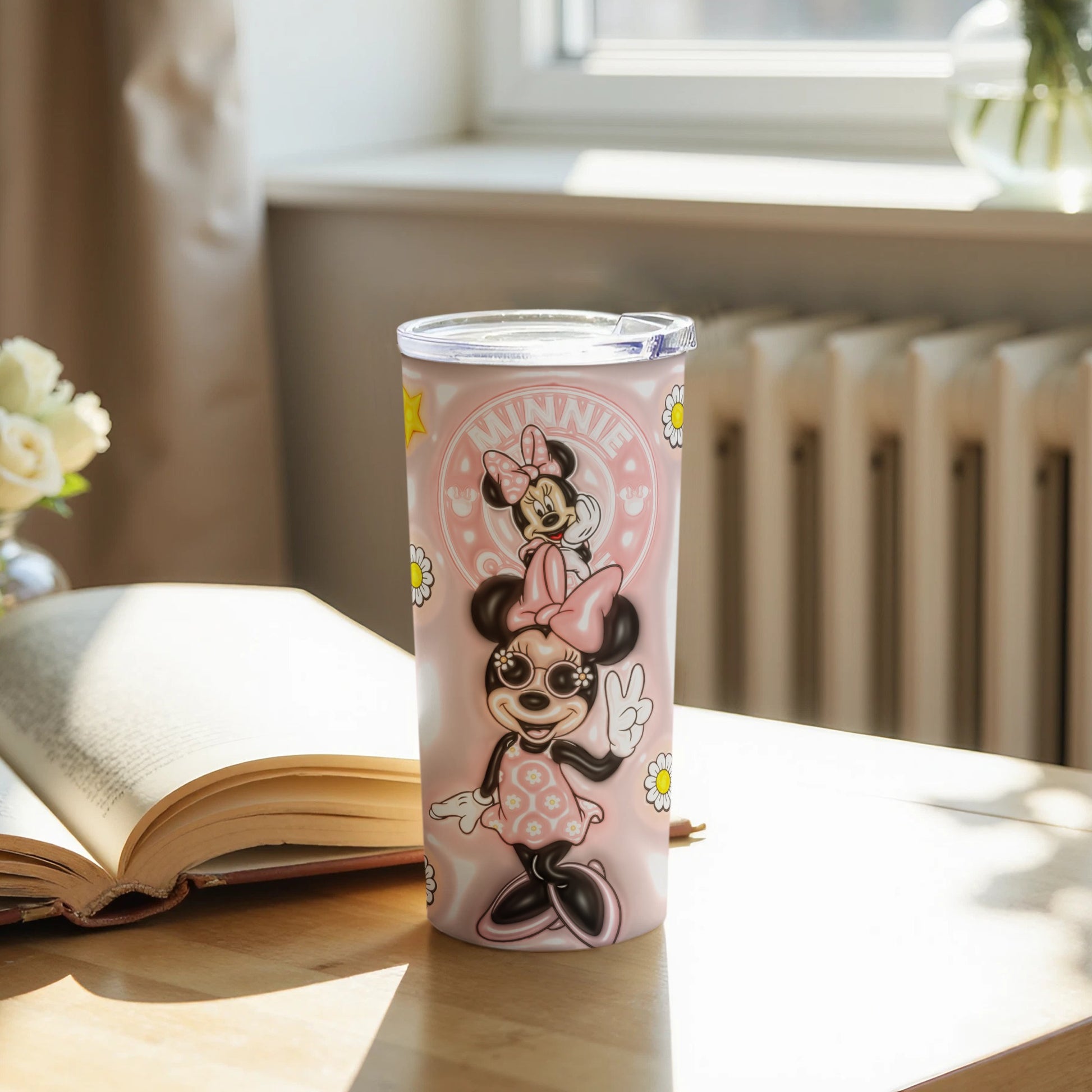 Cute Minnie Mouse Design Tumbler for Kids and Adults