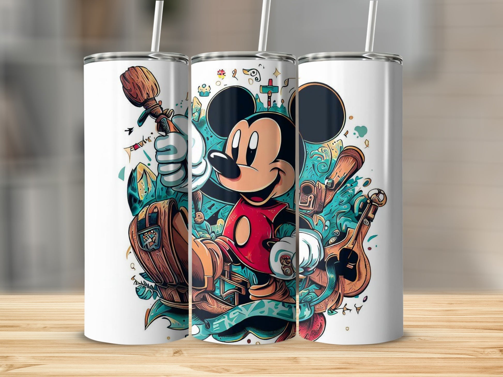 Whimsical Mickey Mouse Adventure Tumbler for Fans