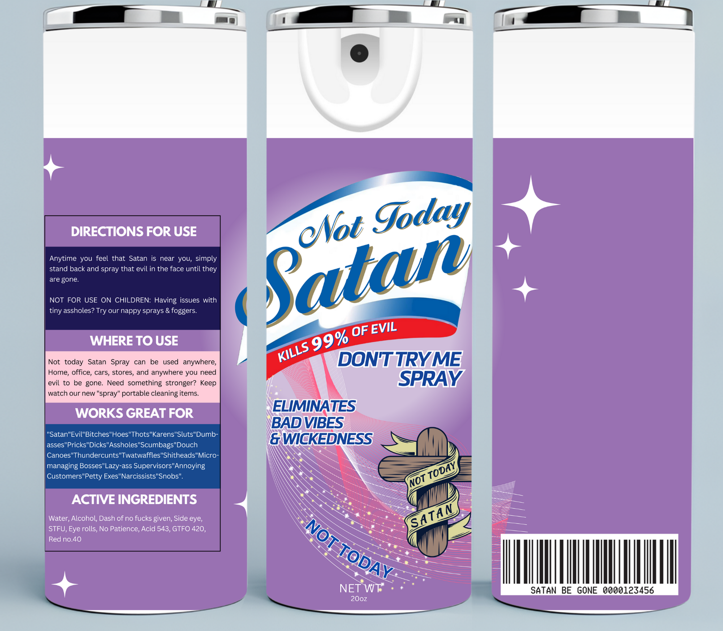Purple Not Today Satan