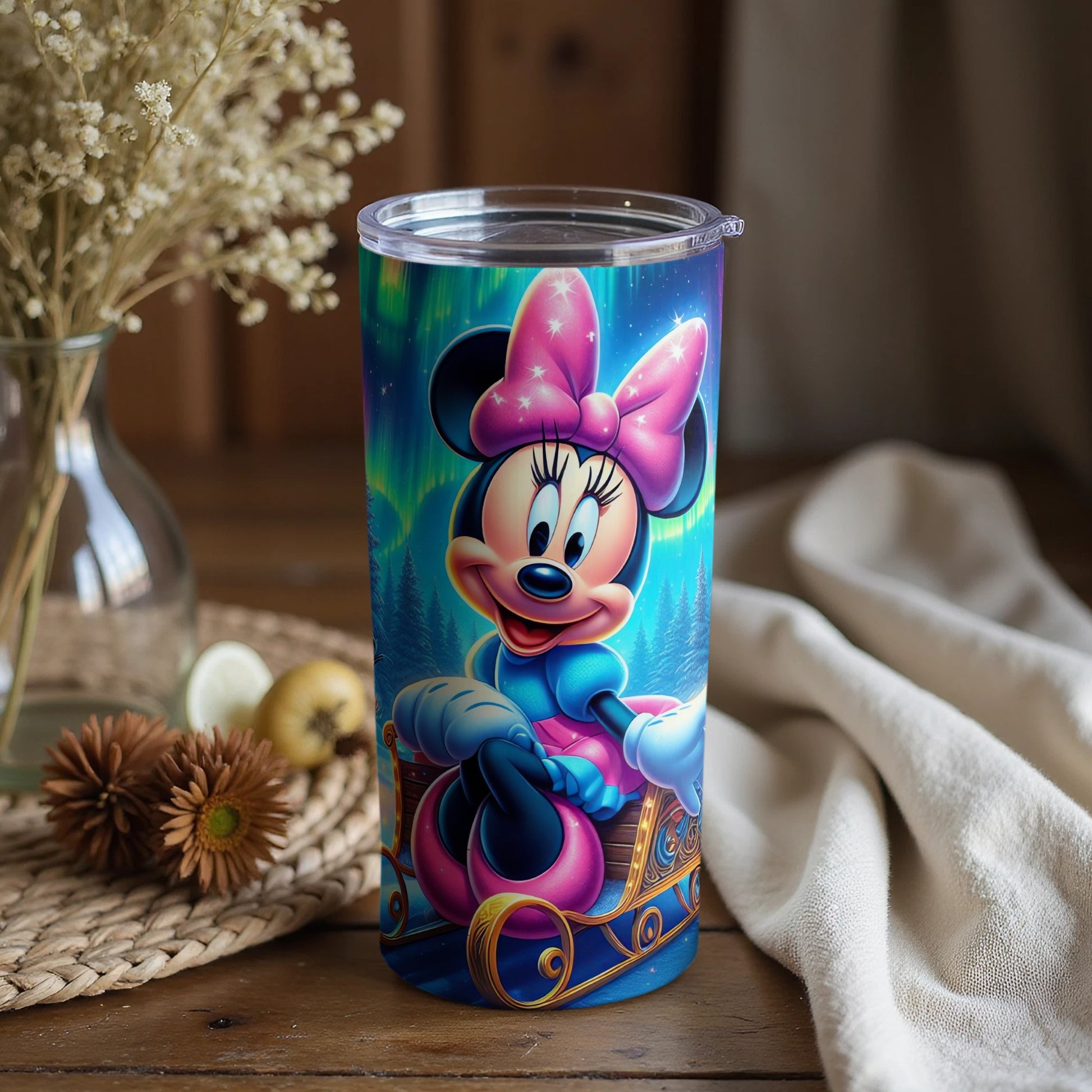 Vibrant Minnie Mouse Tumbler for a Splash of Fun