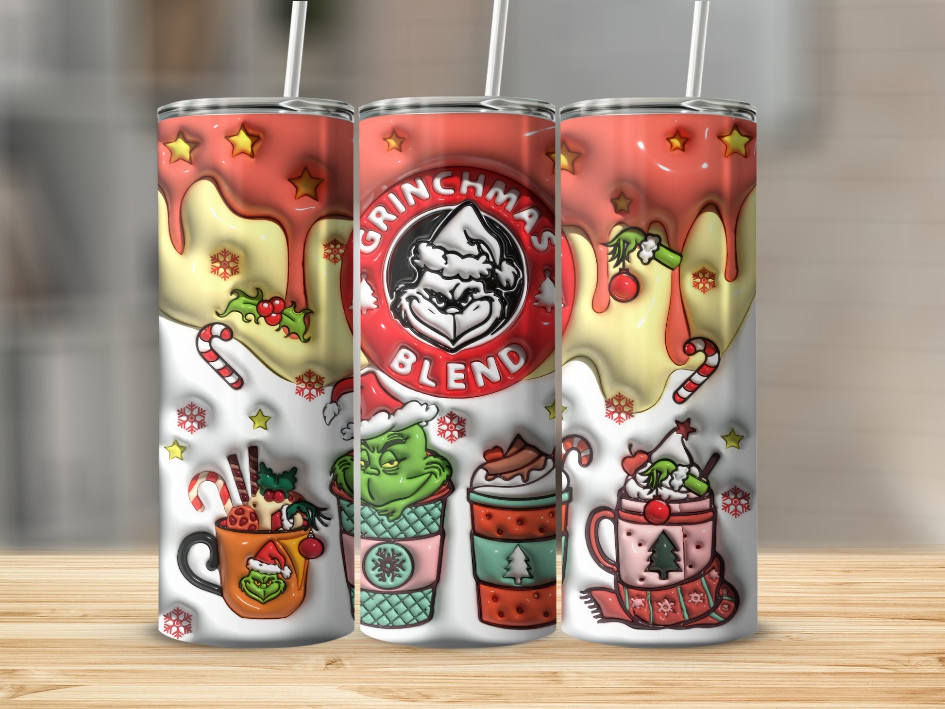 Grinchmas Blend Christmas Holiday Coffee Tumbler Cup