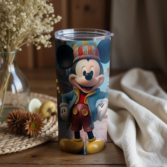 Mickey Mouse Tumbler with Stylish Outfit Design