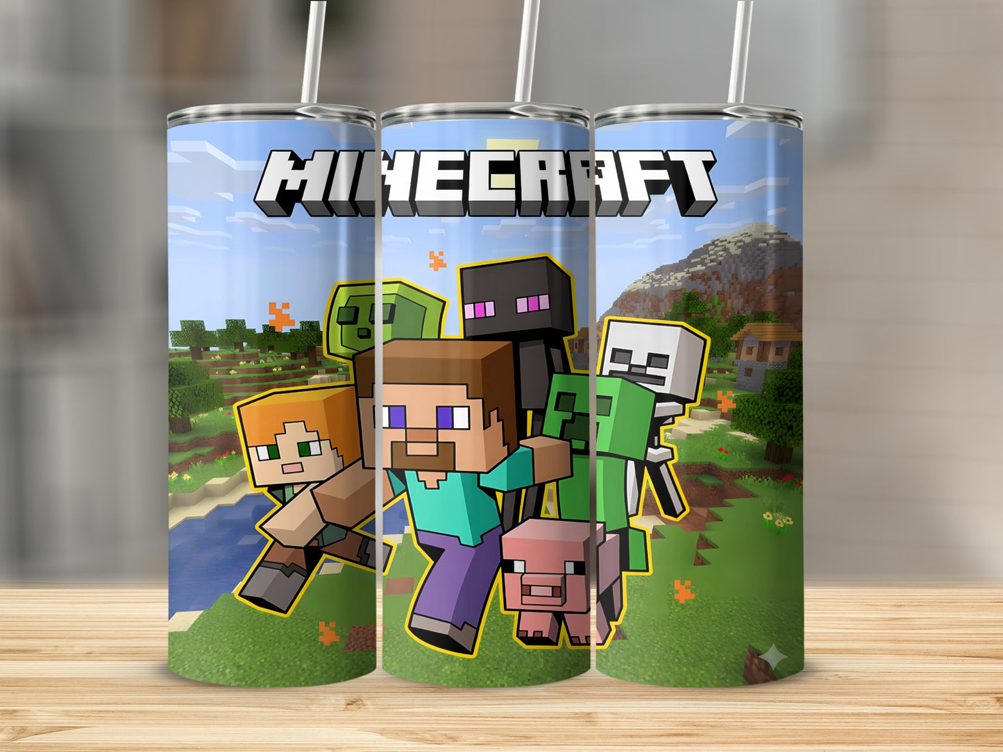 Minecraft Characters Tumbler for Gaming Fans Cup