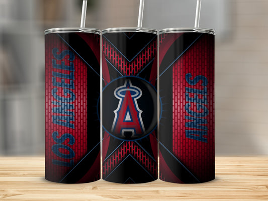 Los Angeles Angels Pattern Emblem Sports Team Tumblers