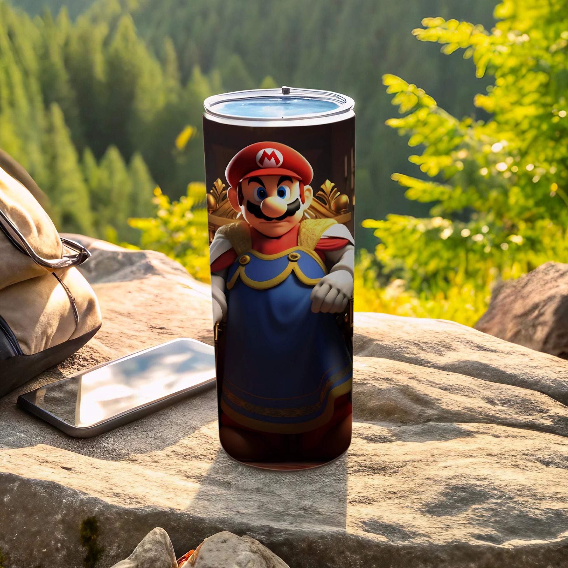 Super Mario Travel Mug with Secure Lid Drinkware