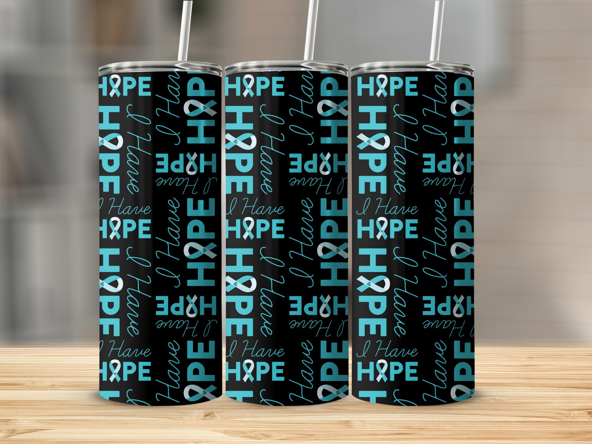 I Have Hope Awareness Custom Tumbler Drinkware