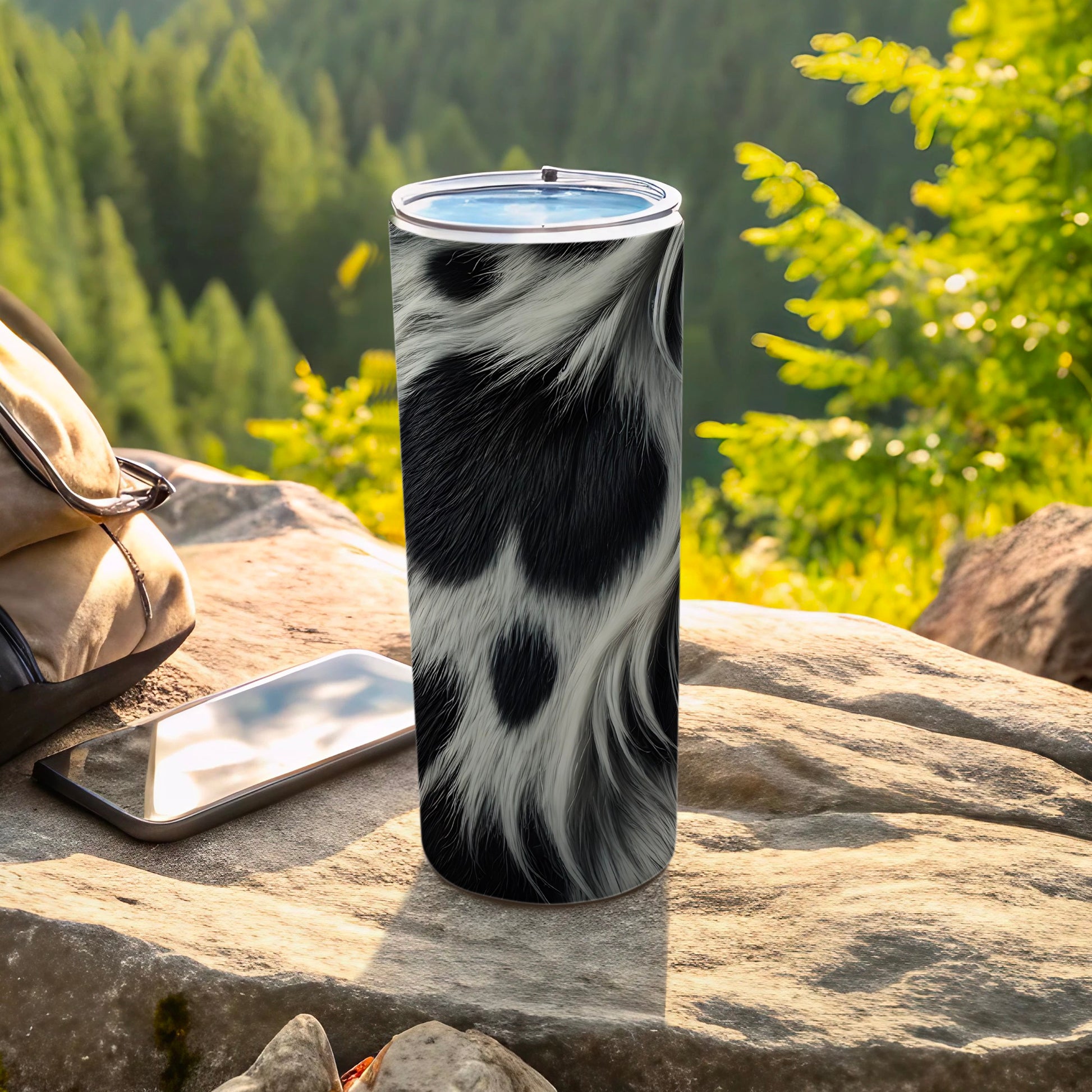 Bold Black White Spotted Pattern Drink Vessel product type