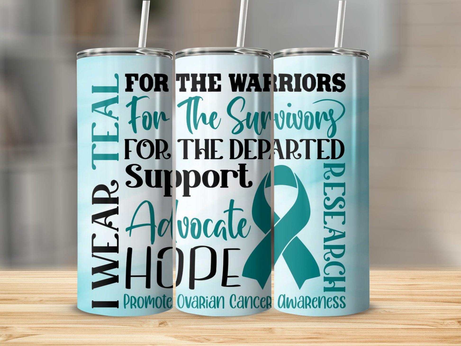 Ovarian Cancer Awareness Support Advocate Hope Tumbler