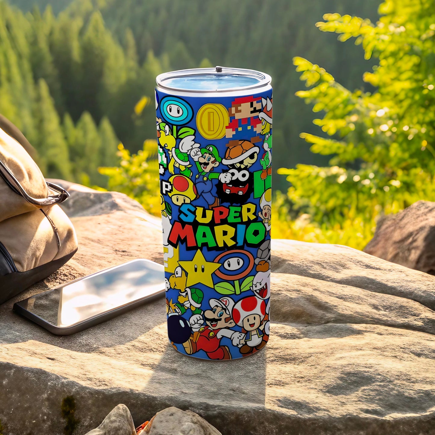 Super Mario Characters Travel Tumbler Cup