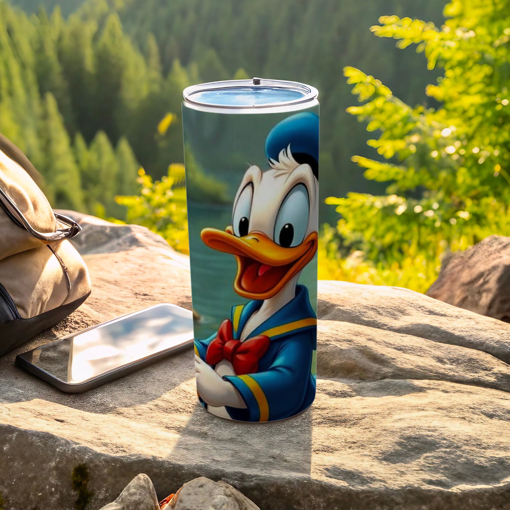 Donald Duck Travel Tumbler with Fun Outdoor Design