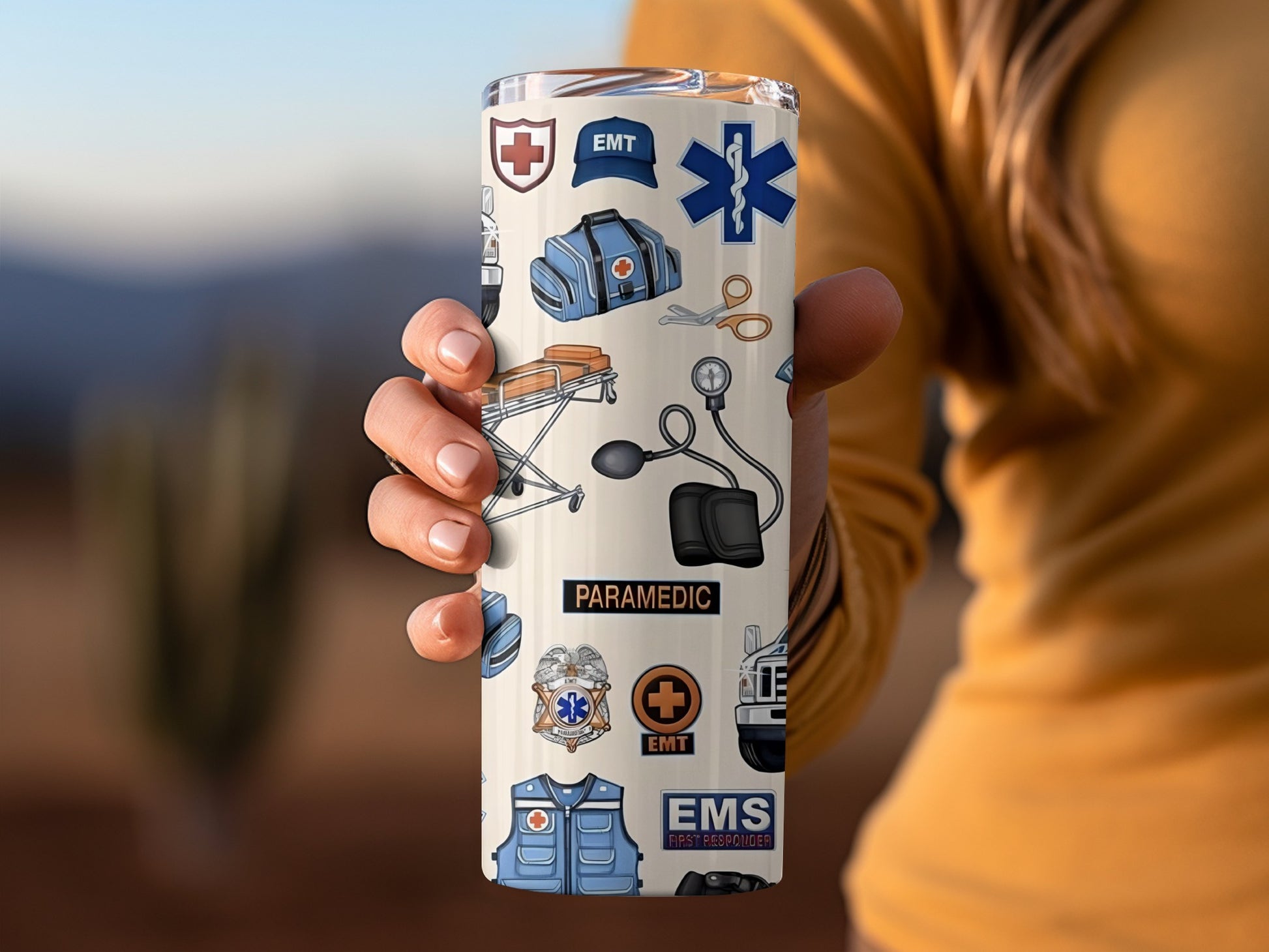 Paramedic EMS EMT First Responder Themed Tumbler