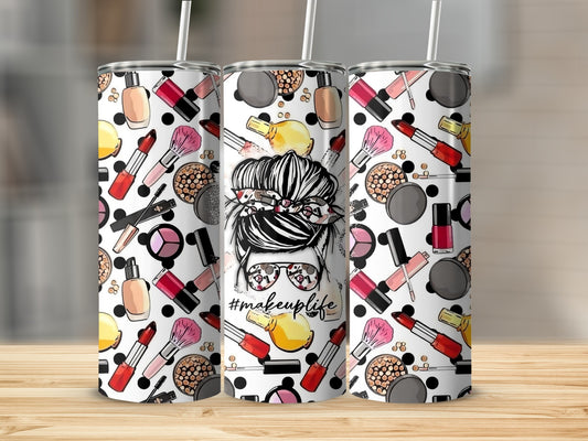 Colorful Cosmetic Design Stainless Steel Tumbler Cup