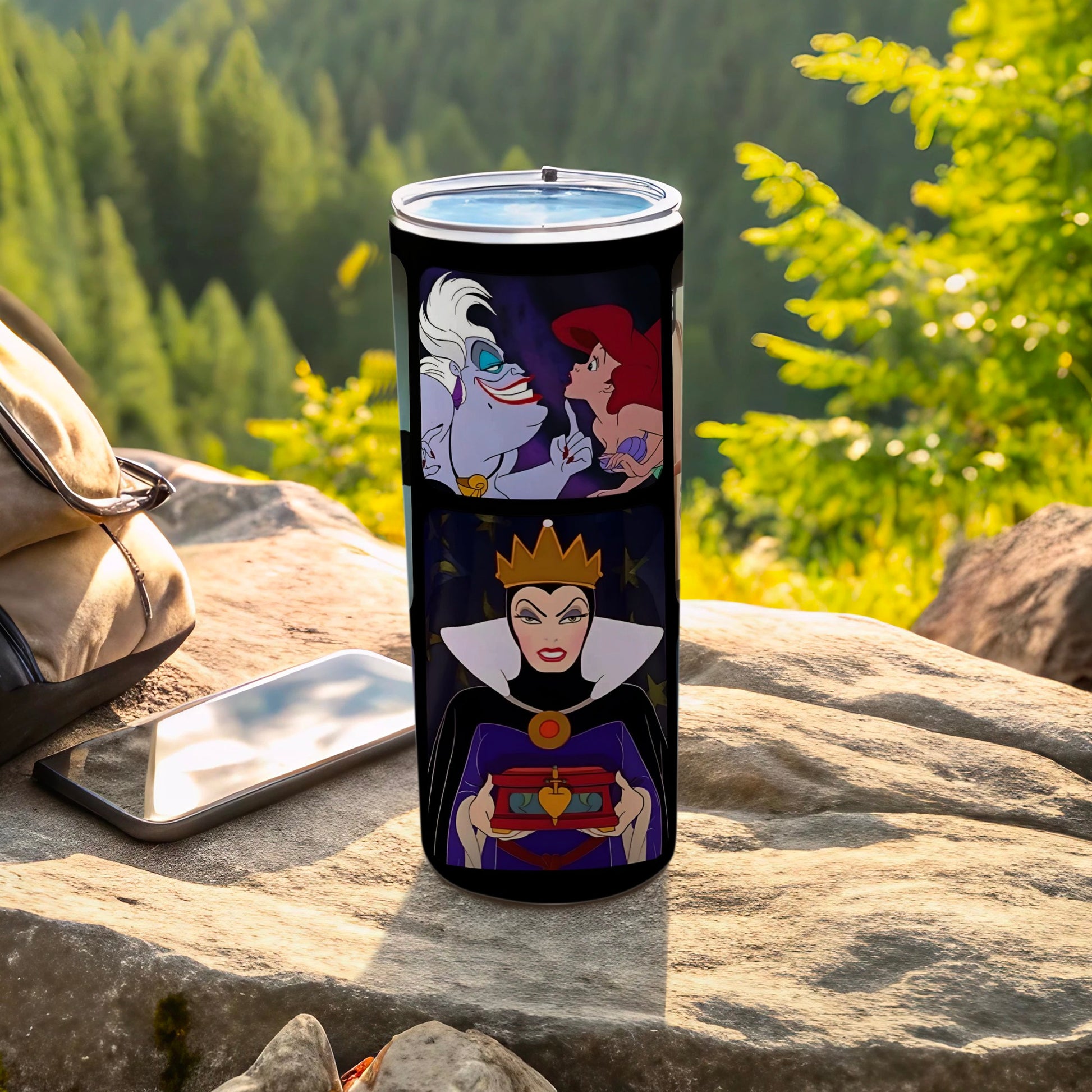 Fairy Tale Villains Themed Travel Tumbler Cup