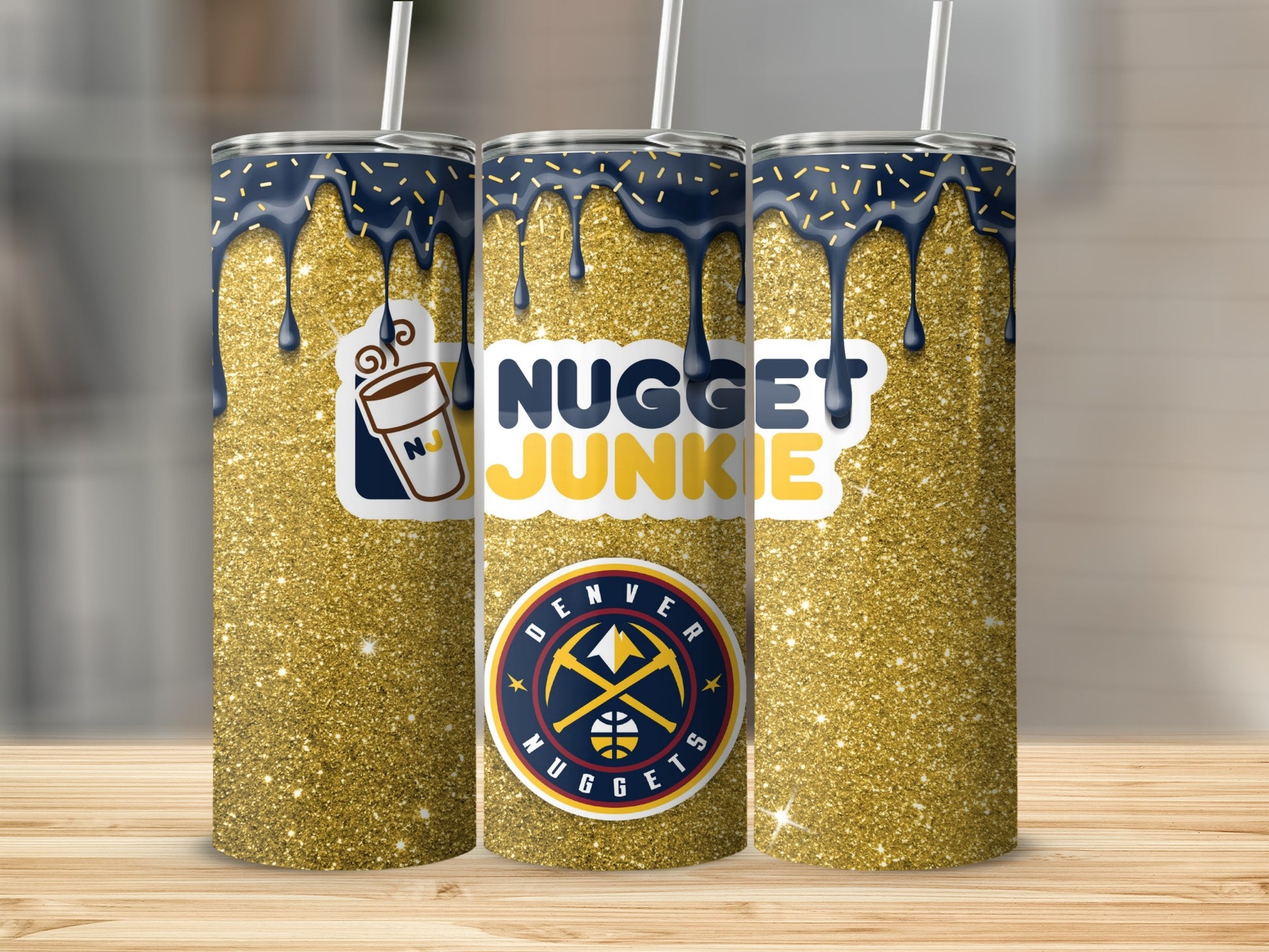 Nugget Junkie Denver Basketball Metallic Tumbler