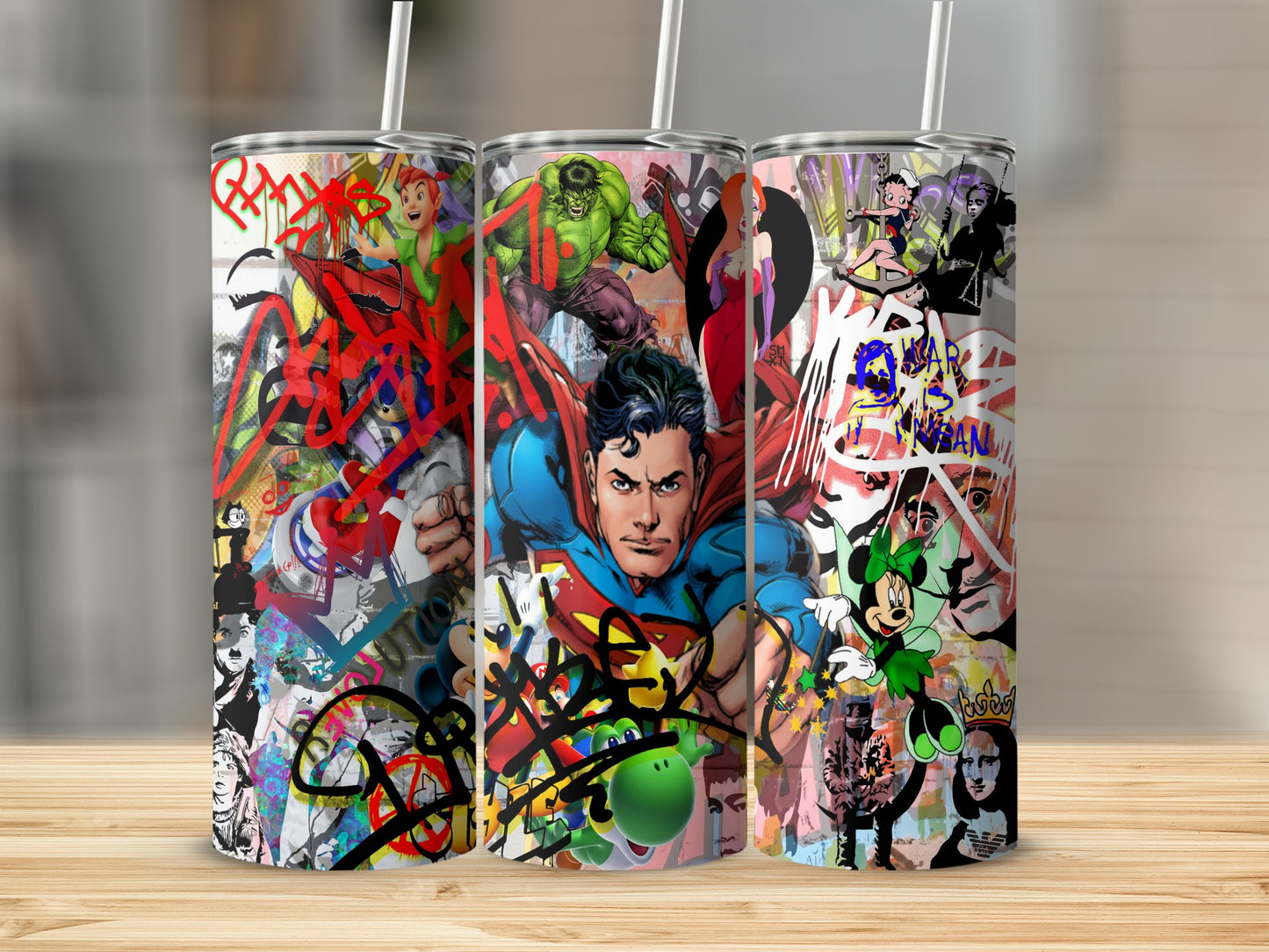 Pop Art Graffiti Style Iconic Characters Design product type