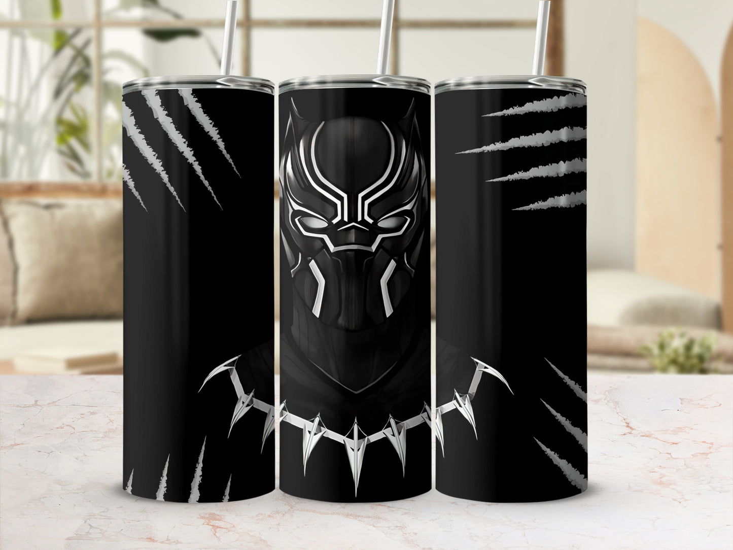 Black Panther Fan Stainless Steel Tumbler