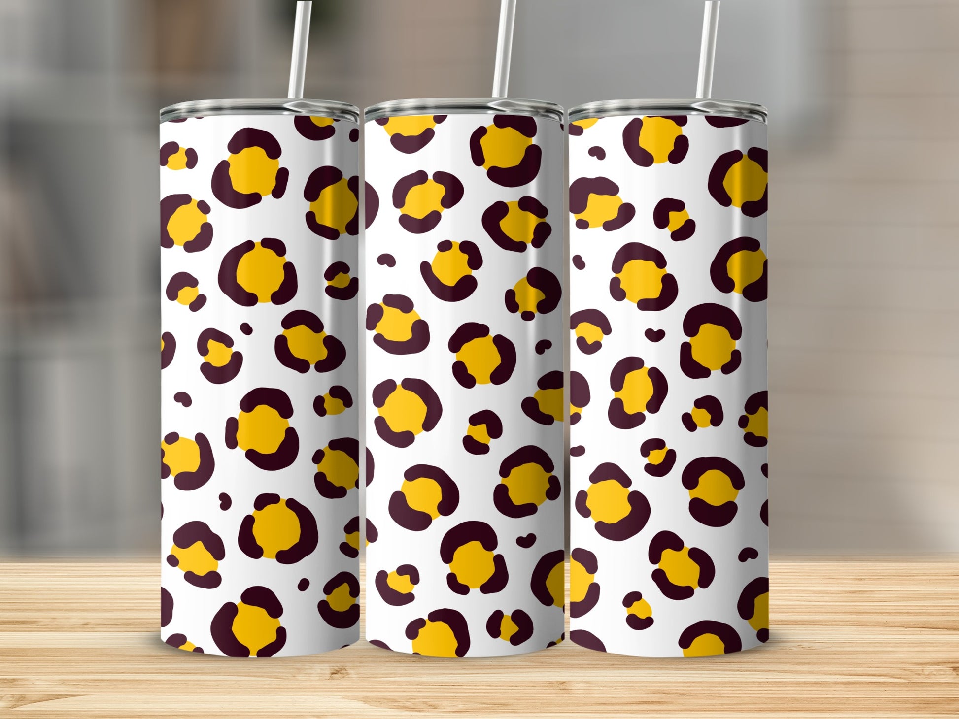 Vibrant Leopard Print Design Tumbler product