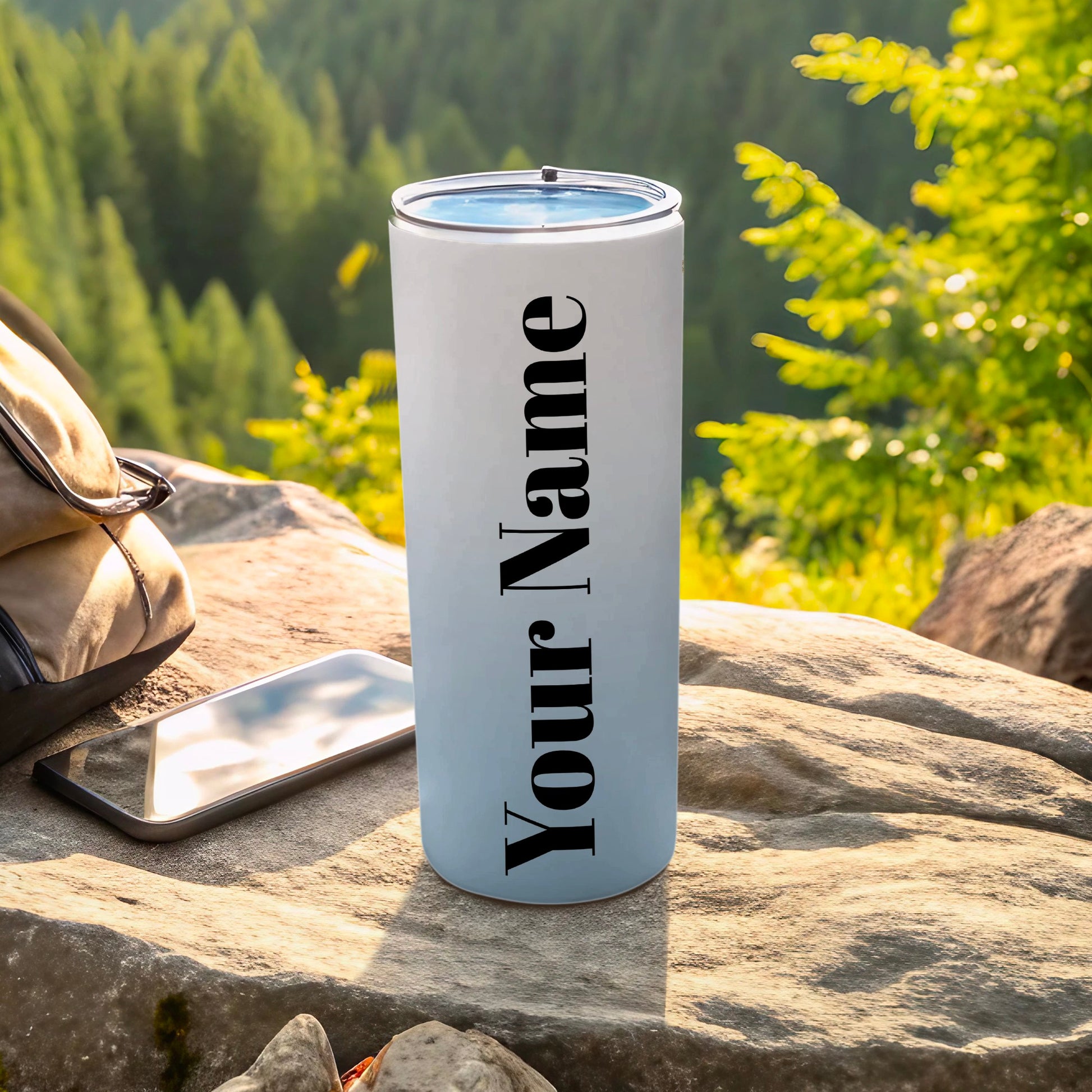 Personalized Your Name Travel Mug for Outdoor Use