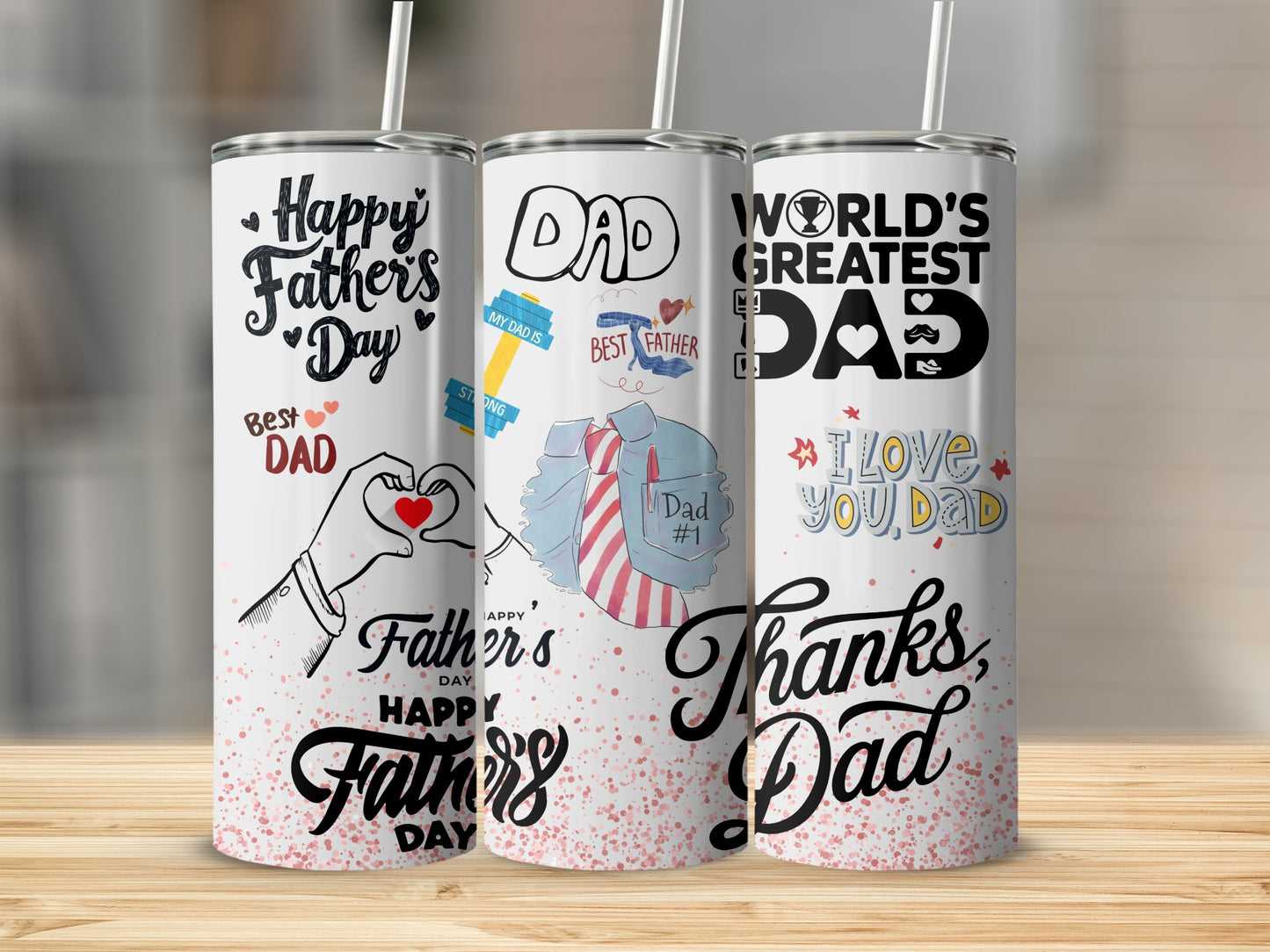 Happy Father's Day World's Greatest Dad Tumbler