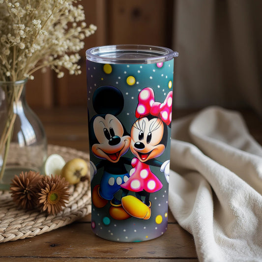 Mickey Mouse and Minnie Mouse Tumbler for Disney Fans