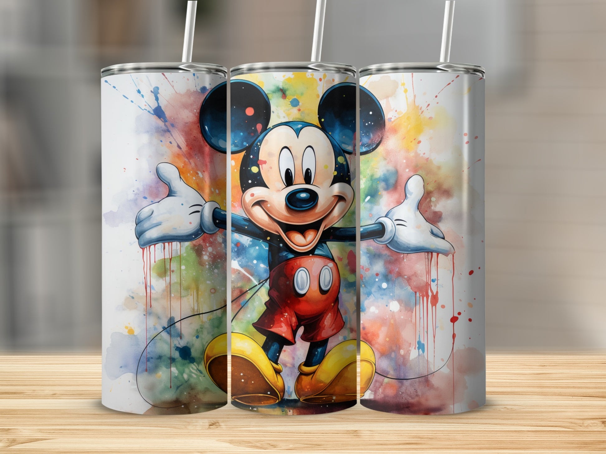 Disney Inspired Colorful Mickey Mouse Tumbler