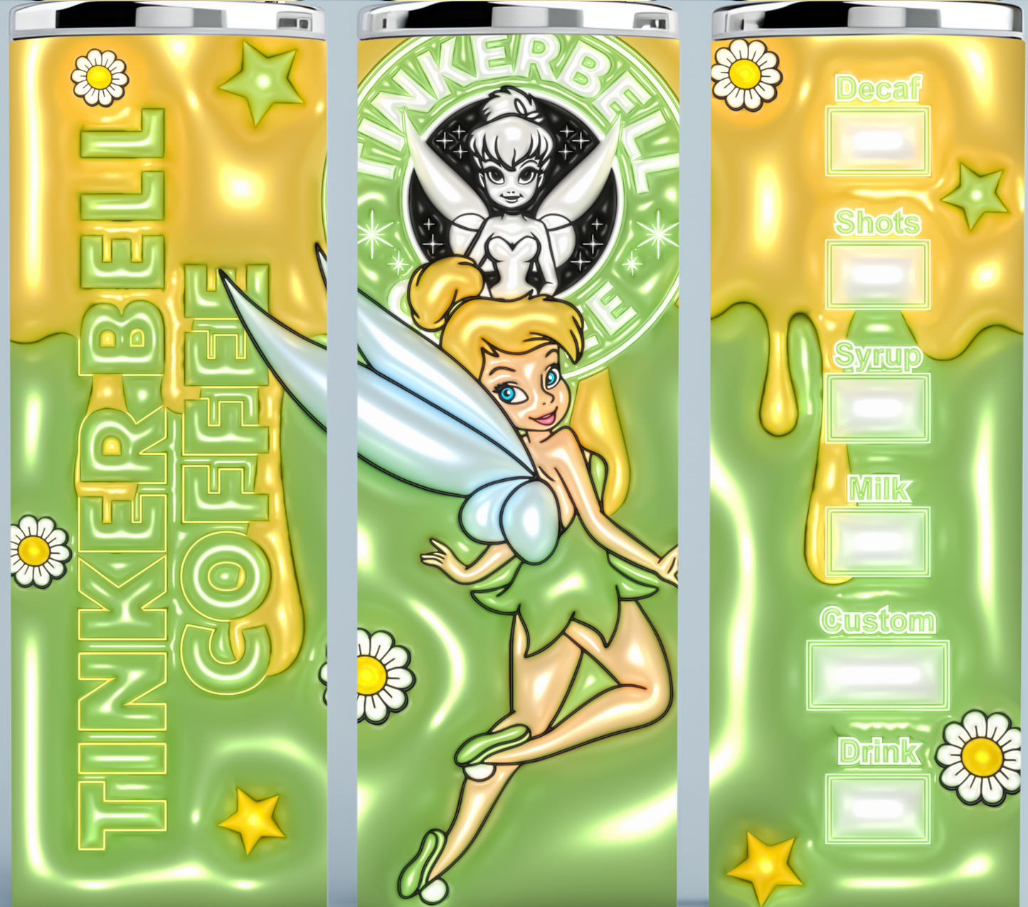 3D Tinkerbell Starbucks Coffee tumbler