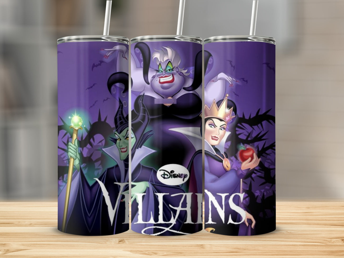 Disney Villains Design Drinkware Tumbler Flask Cup