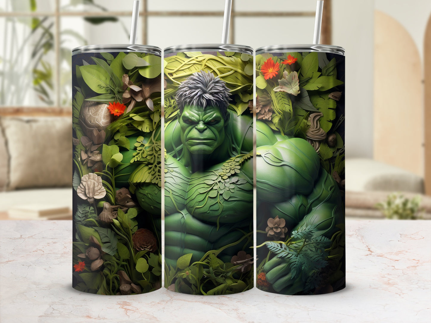 Hulk Nature-Themed Stainless Steel Tumbler