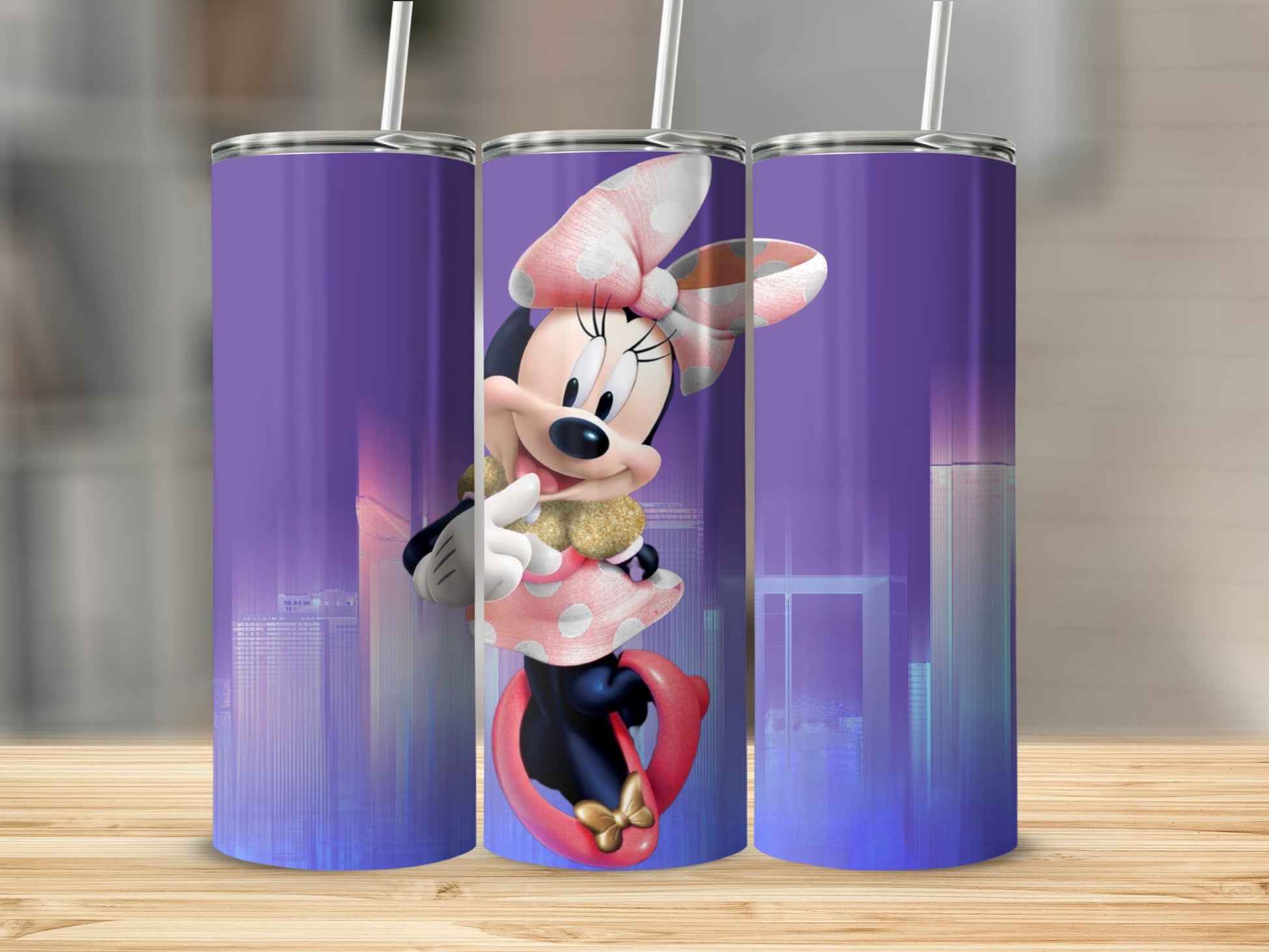Adorable Minnie Character Themed Tumbler Cup
