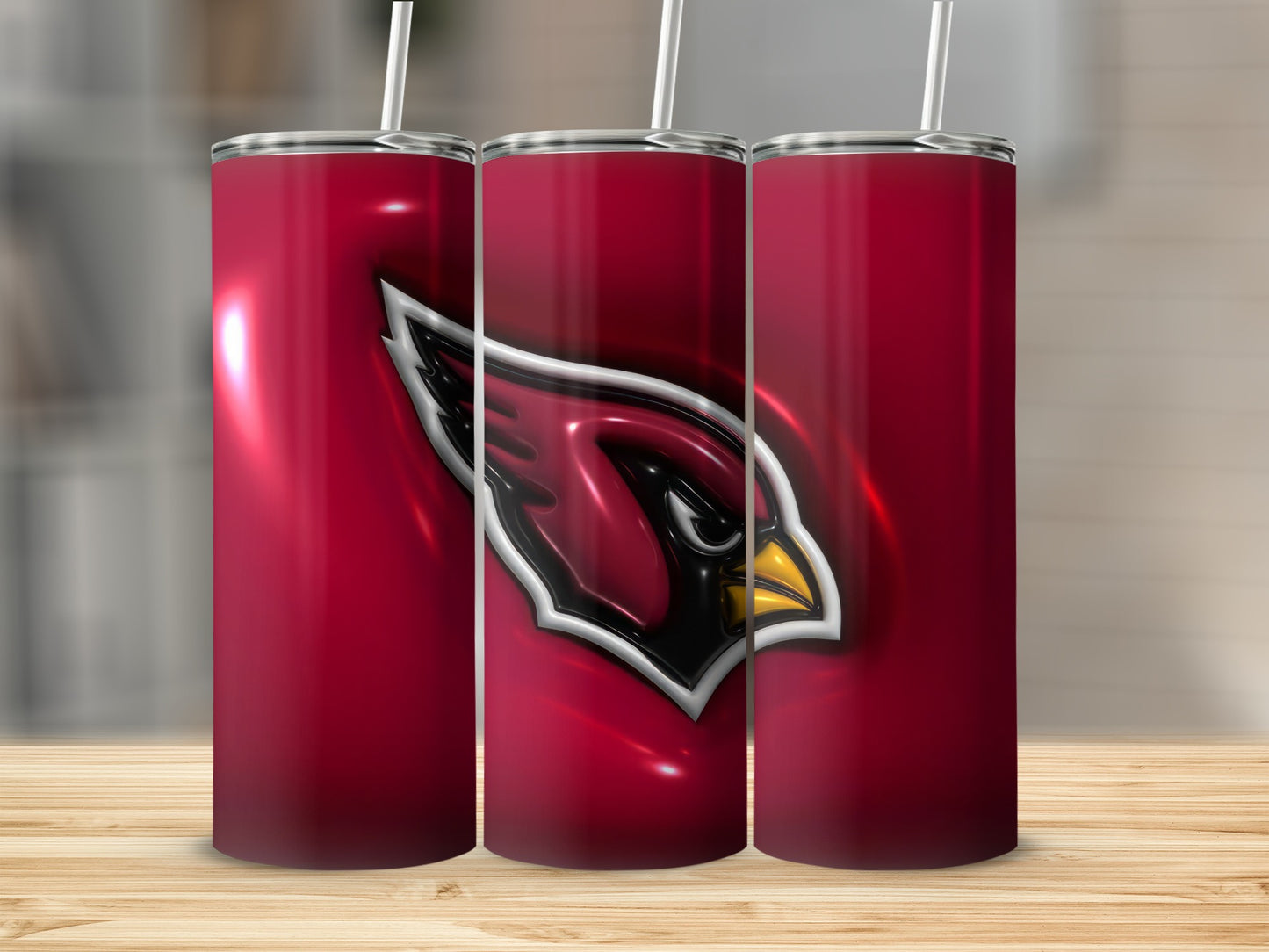 Arizona Cardinals NFL Team Logo Design Unique Tumblers