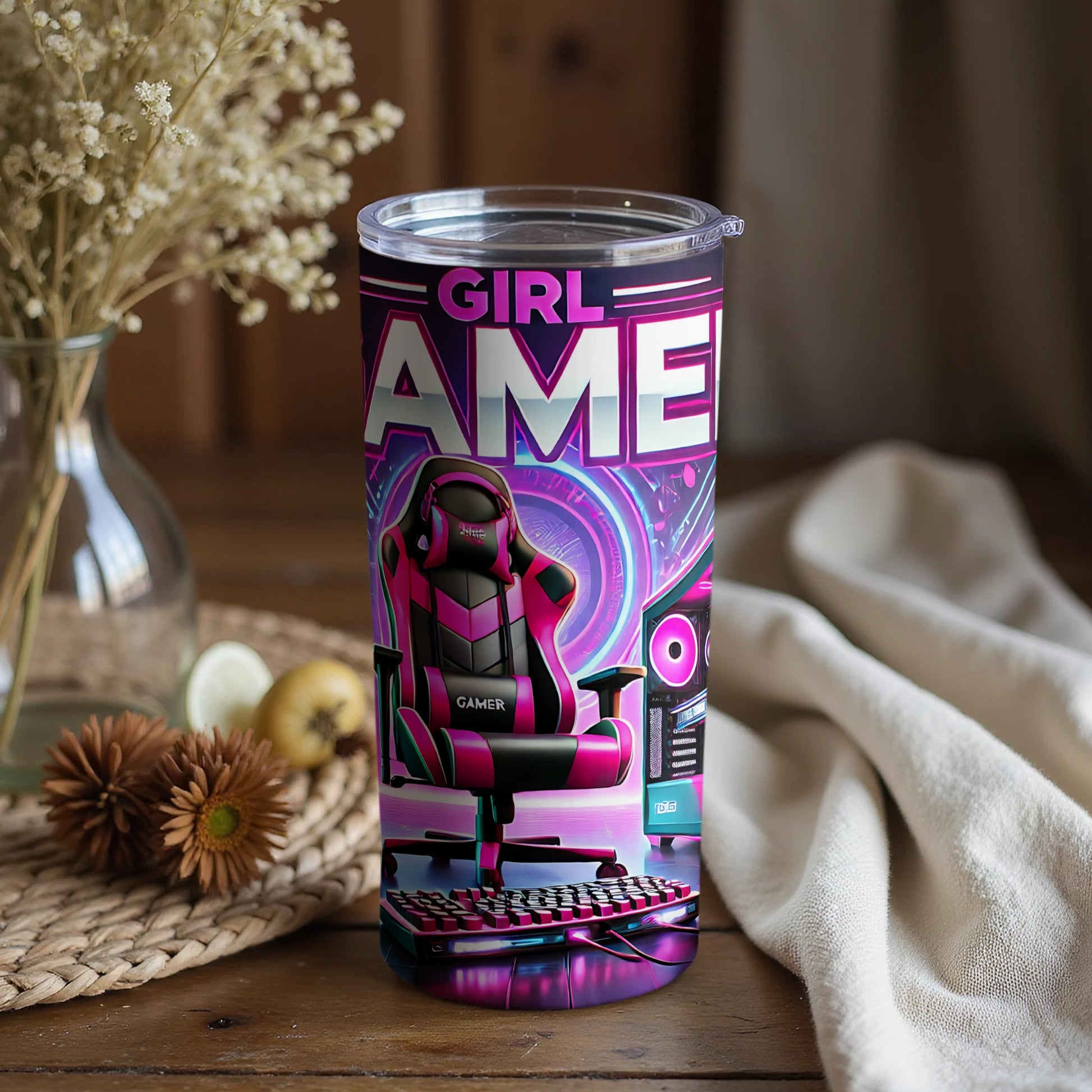 Gaming Chair Graphic Insulated Tumbler